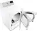 Alt View 2. LG - 7.3 Cu. Ft. Smart Gas Dryer with Steam and Sensor Dry - White.