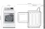 Left. LG - 7.3 Cu. Ft. Smart Gas Dryer with Steam and Sensor Dry - White.