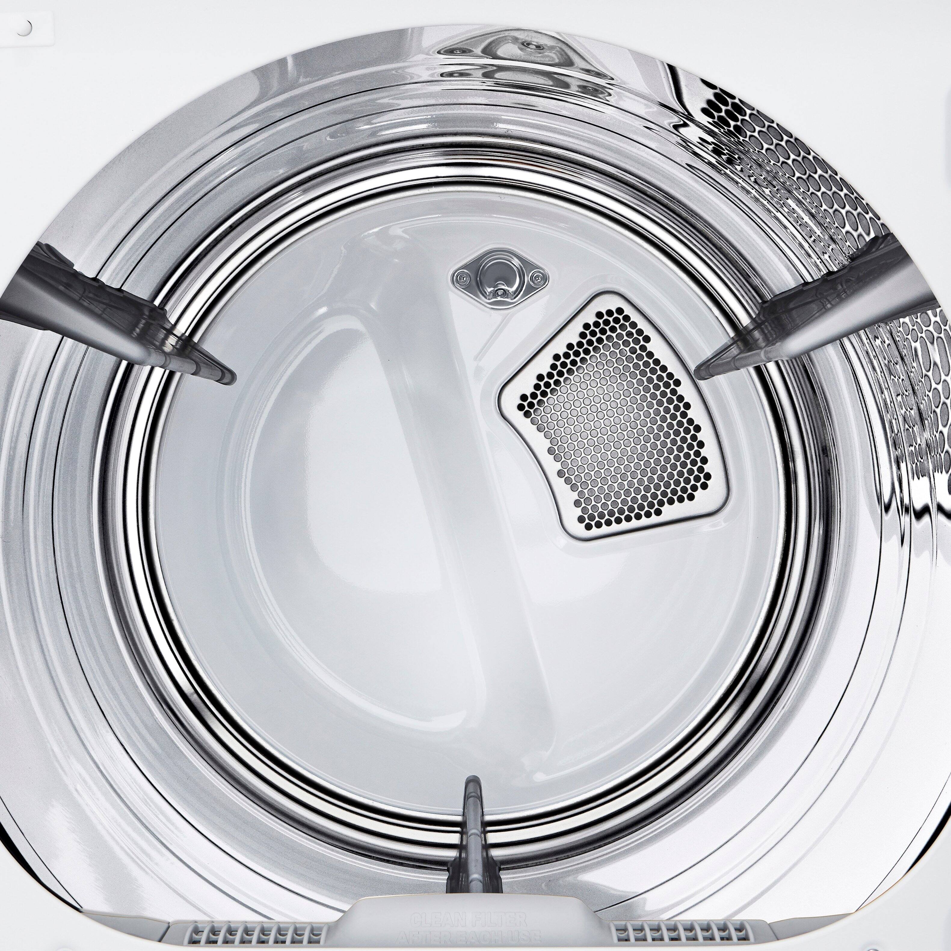 Alt View 15. LG - 7.3 Cu. Ft. Smart Electric Dryer with Steam and Sensor Dry - White.