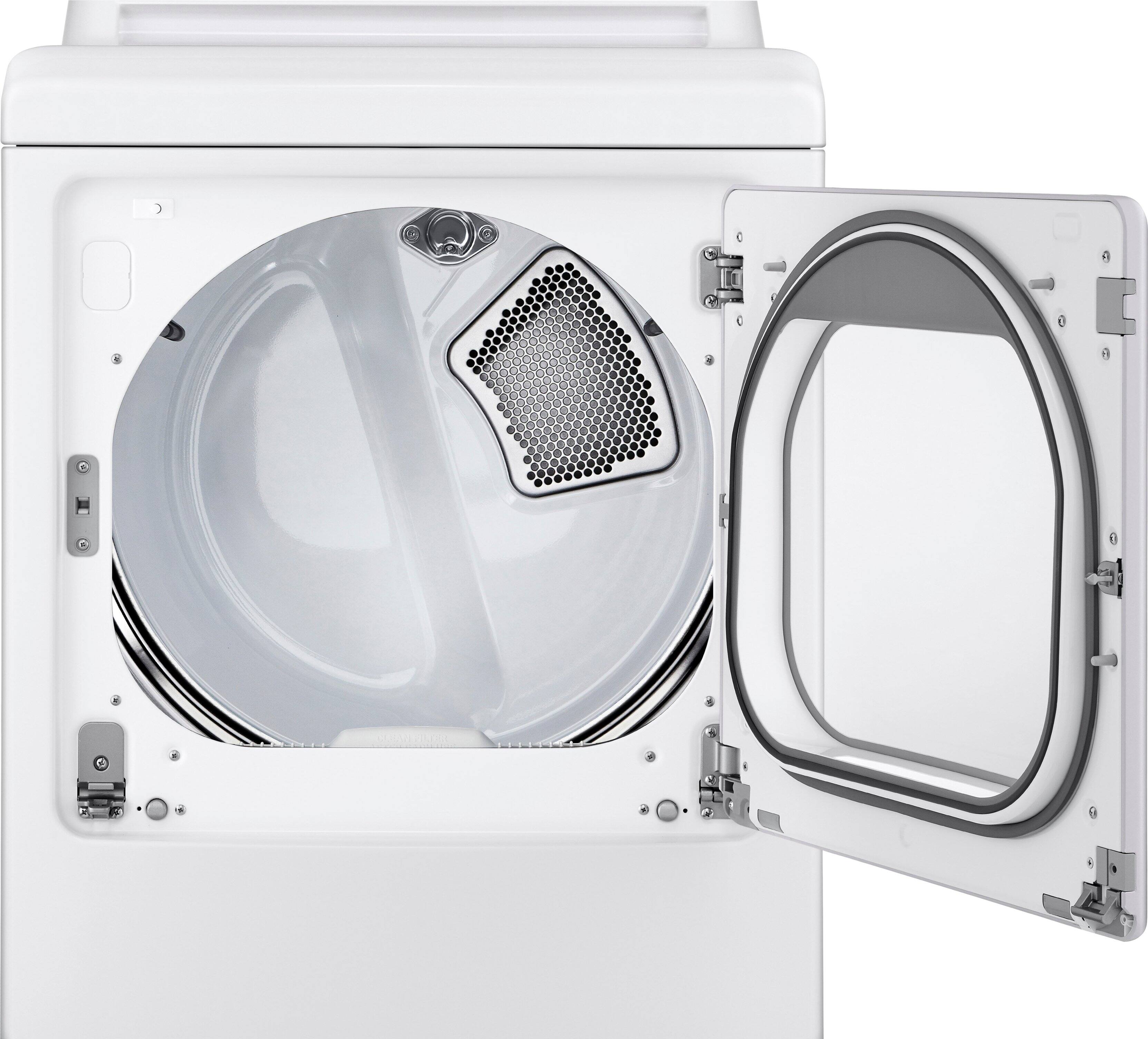 Alt View 16. LG - 7.3 Cu. Ft. Smart Electric Dryer with Steam and Sensor Dry - White.