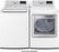 Angle. LG - 5.5 Cu. Ft. High-Efficiency Smart Top Load Washer with Steam and TurboWash3D Technology - White.