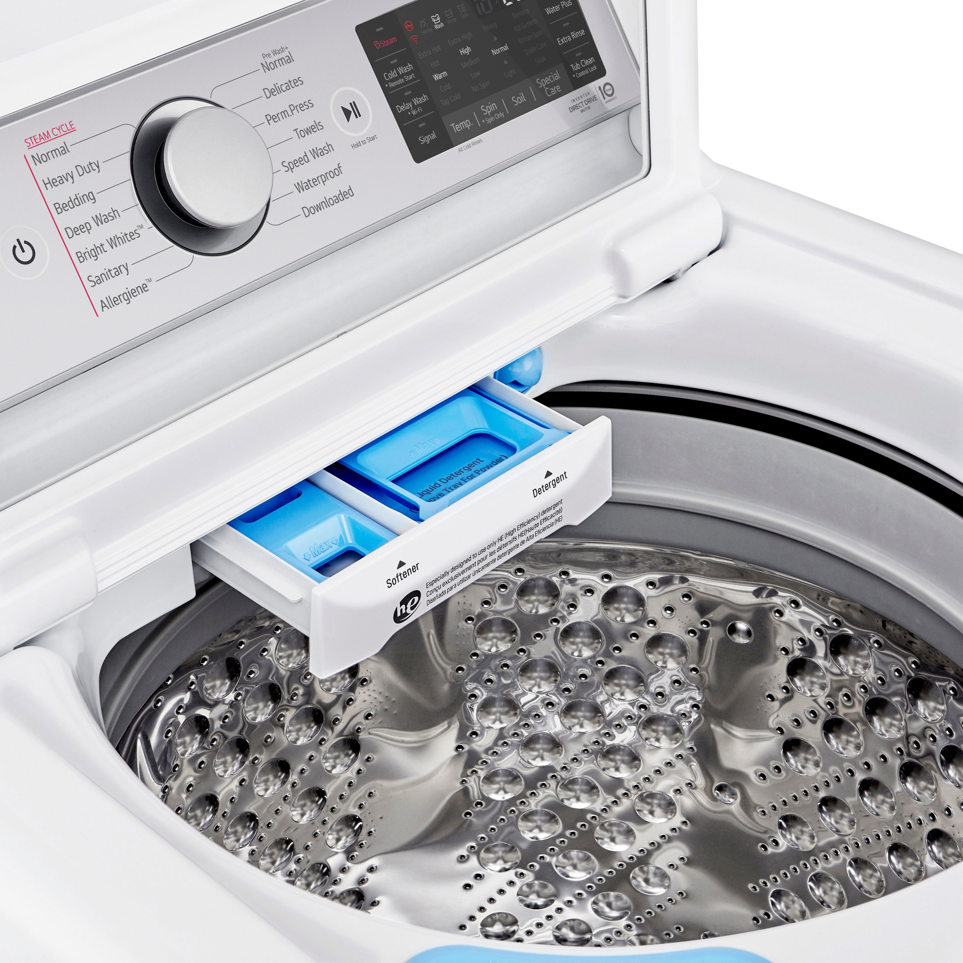 LG 5.5 Cu. Ft. High-Efficiency Smart Top Load Washer with