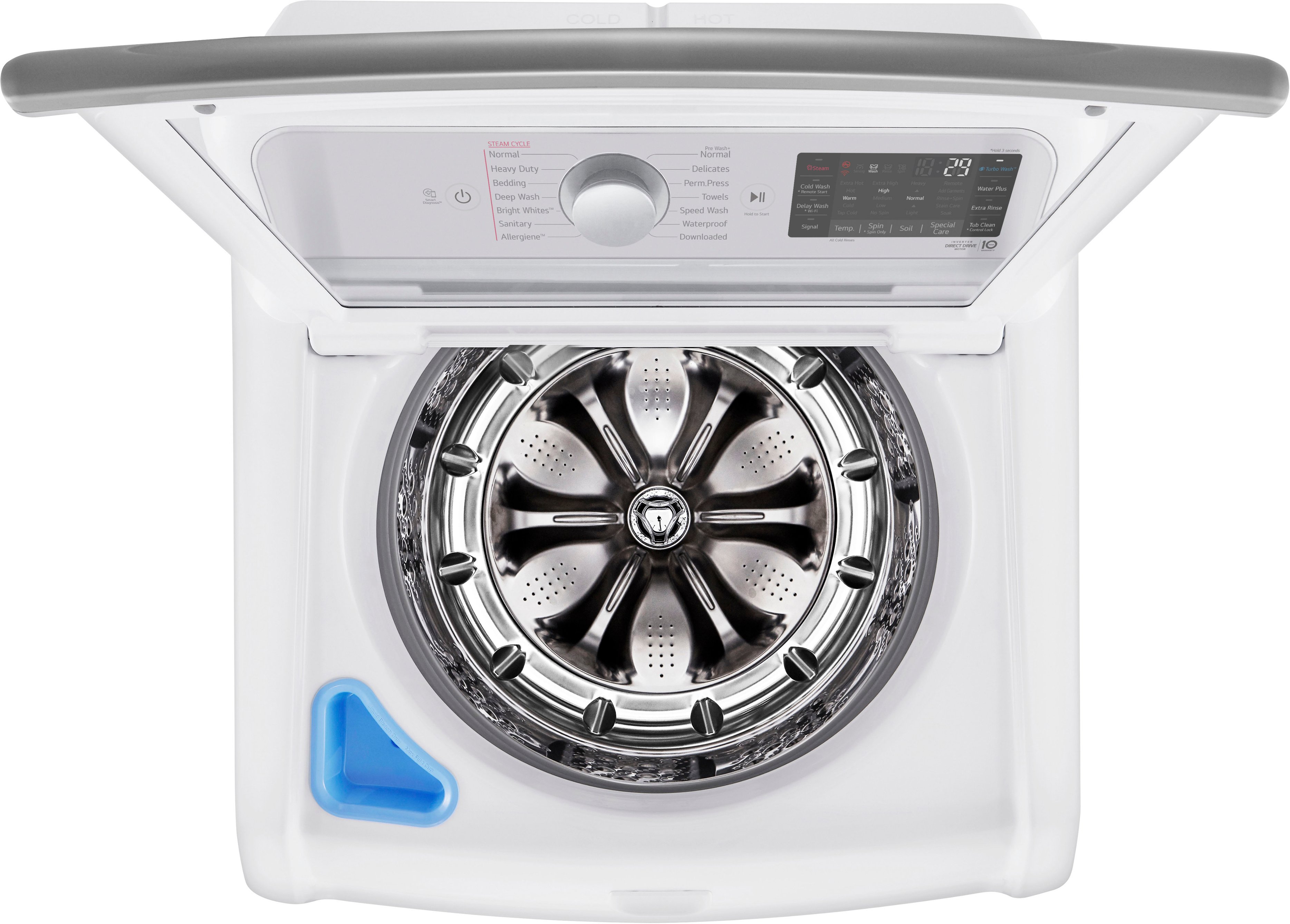 LG WT7900HWA 5.5 CuFt Top Load Washer in White with TurboWash3D