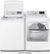 Alt View 2. LG - 5.5 Cu. Ft. High-Efficiency Smart Top Load Washer with Steam and TurboWash3D Technology - White.