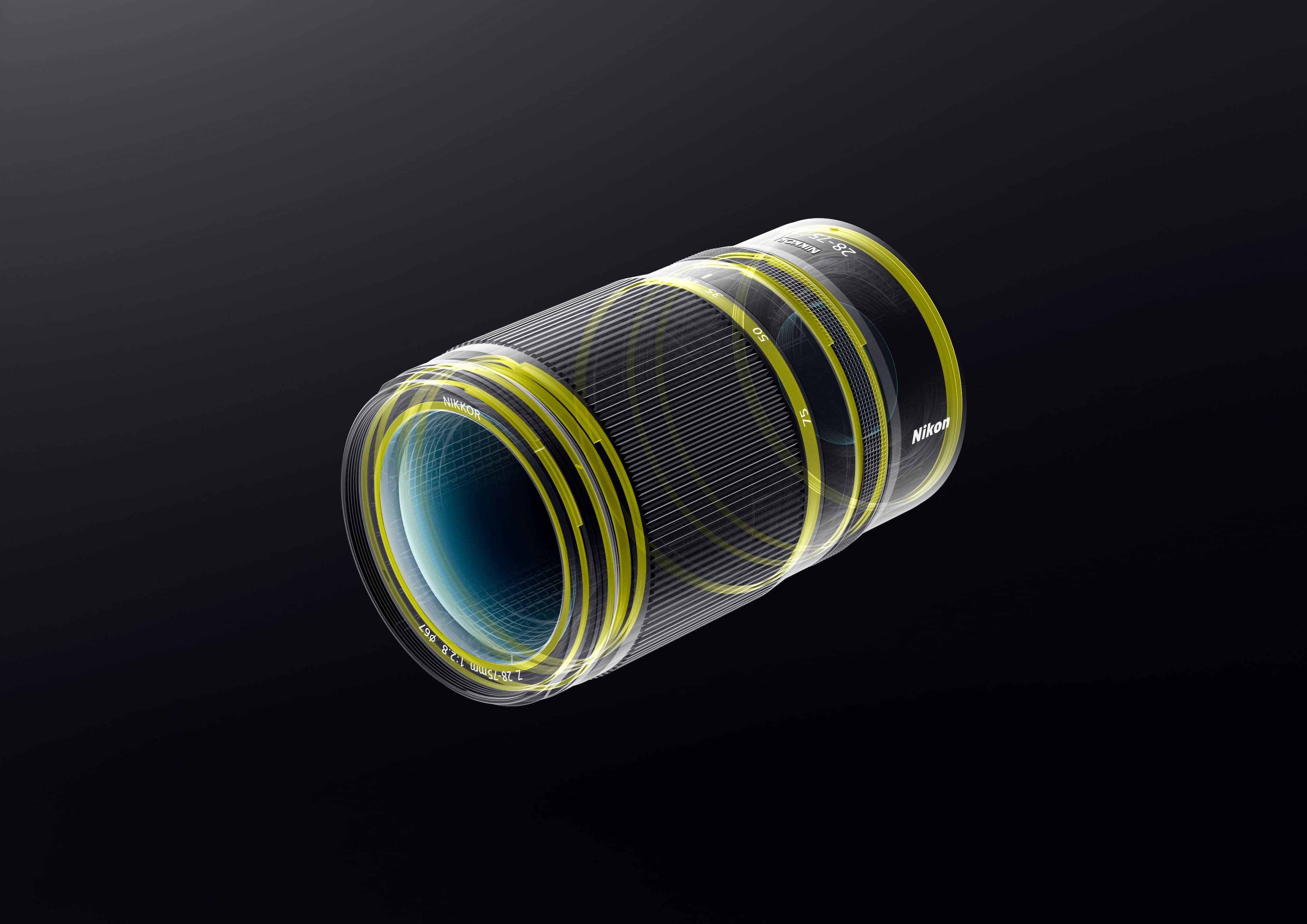 Back. Nikon - NIKKOR Z 28-75mm f/2.8 Standard Zoom Lens for Nikon Z Cameras - Black.