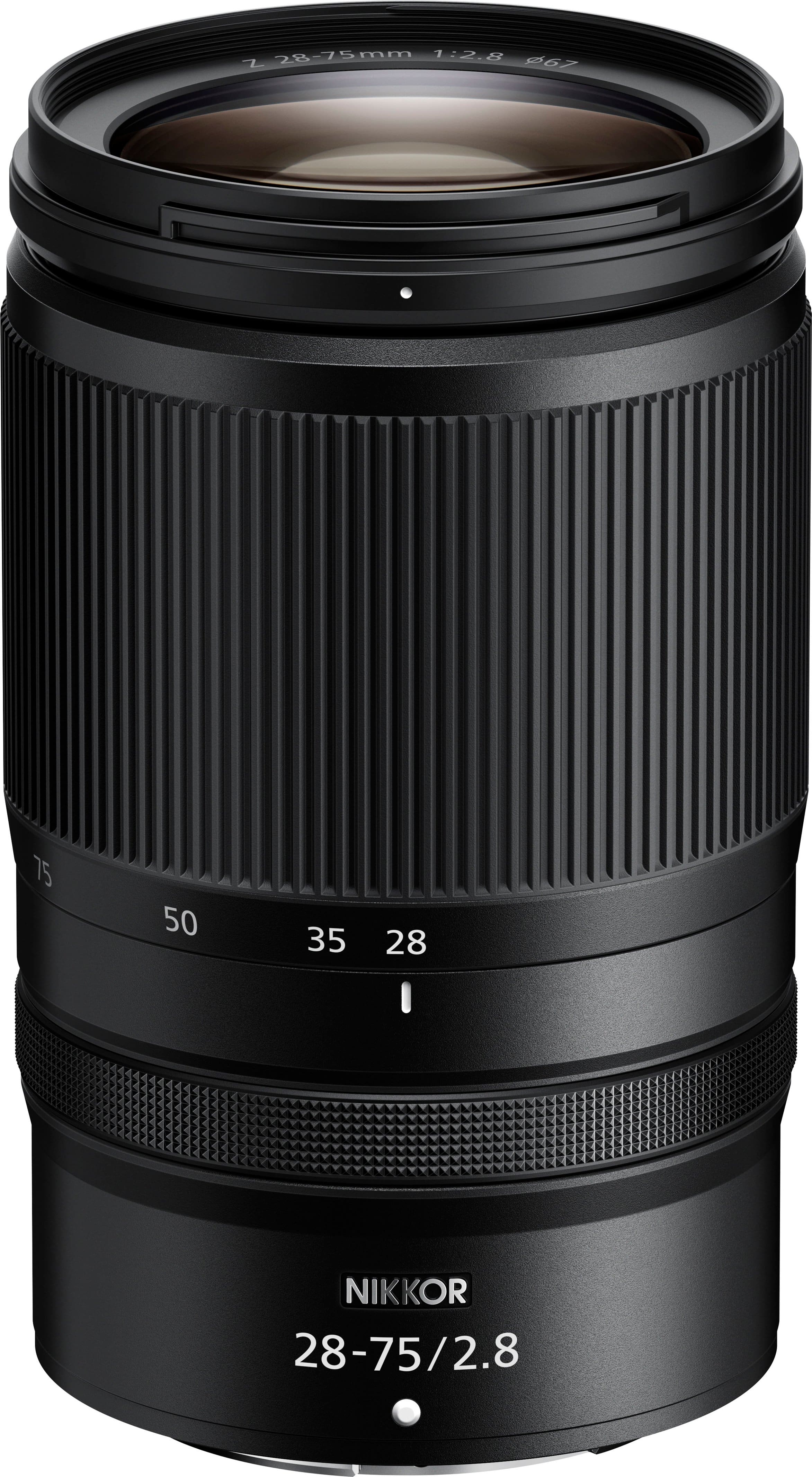 Front. Nikon - NIKKOR Z 28-75mm f/2.8 Standard Zoom Lens for Nikon Z Cameras - Black.