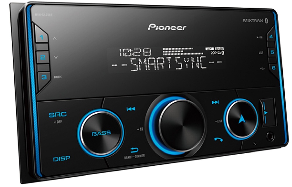 Angle View: Pioneer - Double DIN Digital Media Receiver - Black
