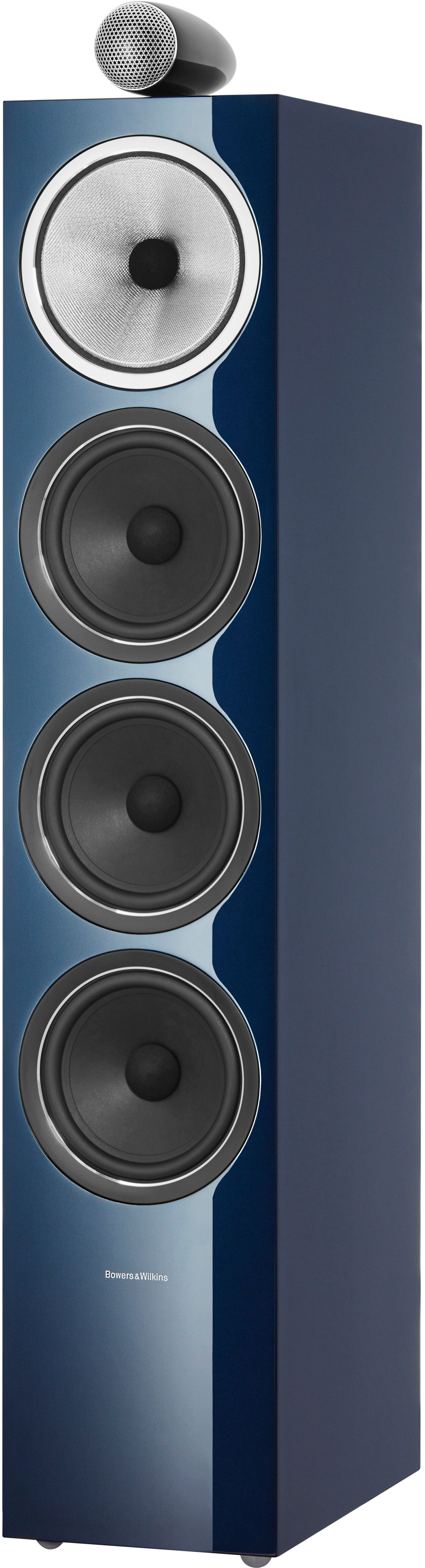 Angle View: Bowers & Wilkins - 700 Series Signature Flagship 3-way Floorstanding speaker w/Tweeter on top (each) - Midnight Blue
