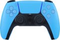 Front. Sony - PlayStation 5 - DualSense Wireless Controller - Starlight Blue.