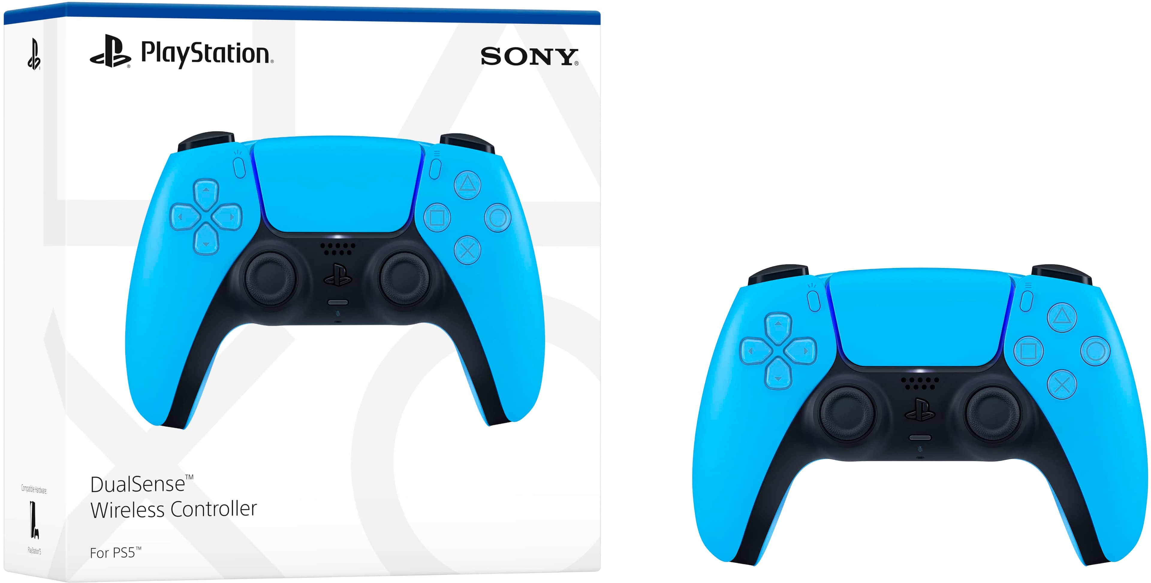 Alt View 11. Sony - PlayStation 5 - DualSense Wireless Controller - Starlight Blue.