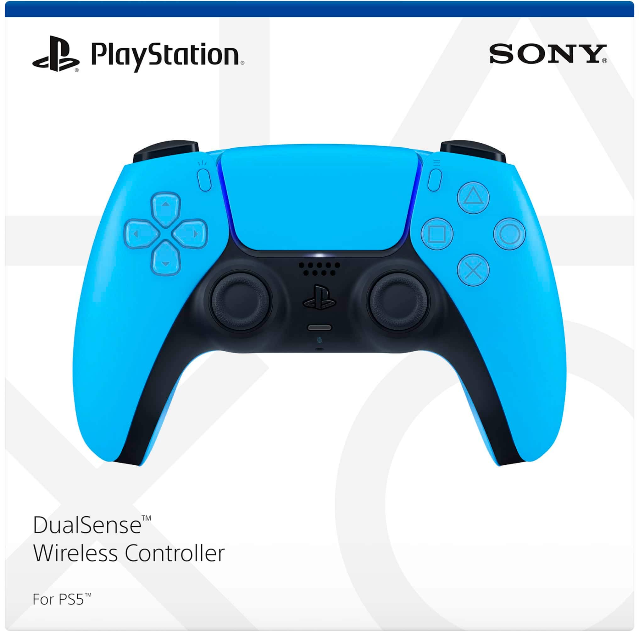 Alt View 12. Sony - PlayStation 5 - DualSense Wireless Controller - Starlight Blue.