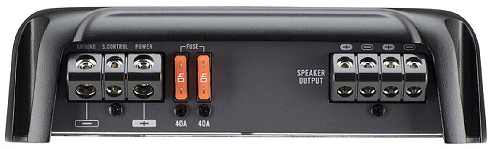 Back View: Pioneer - GM-Series 1600 W Max Power 1-Ch. Class-D Mono Amplifier - Black