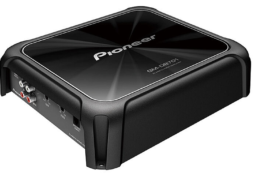 Angle View: Pioneer - GM-Series 1600 W Max Power 1-Ch. Class-D Mono Amplifier - Black