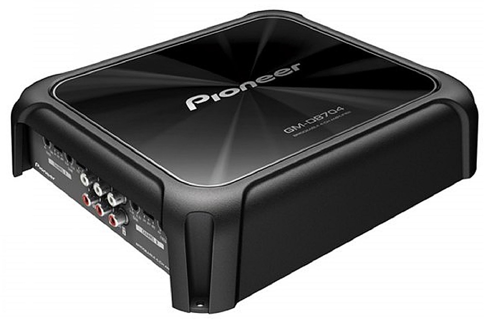 Angle View: Pioneer - GM-Series 1200 W Max Power 4-Ch. Class-FD Bridgeable Amplifier - Black