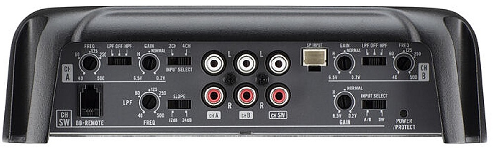 Back View: Powerbass - ACS Series 500W 1-Ch. Class-D Compact Amplifier - Black