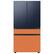 Alt View 18. Samsung - Bespoke 4-Door French Door Refrigerator Panel - Top Panel - Navy Steel.