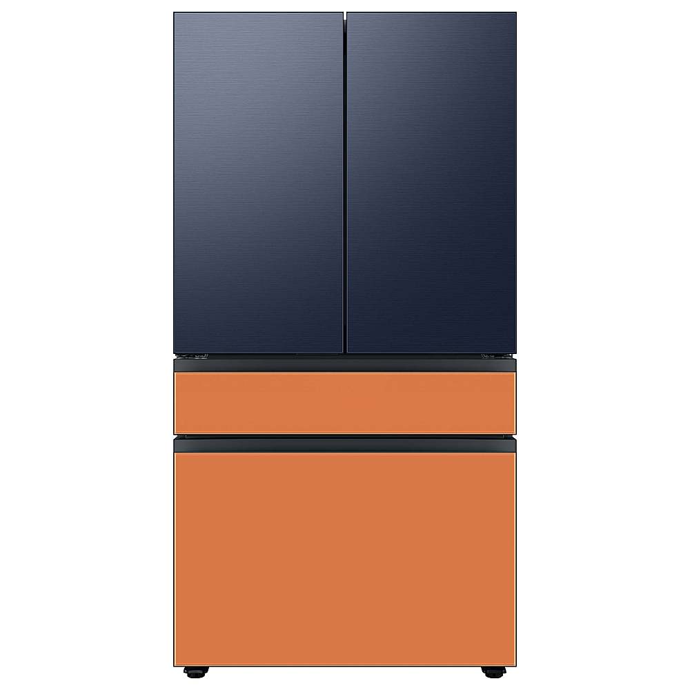 Alt View 16. Samsung - Bespoke 4-Door French Door Refrigerator panel - Bottom Panel - Clementine Glass.