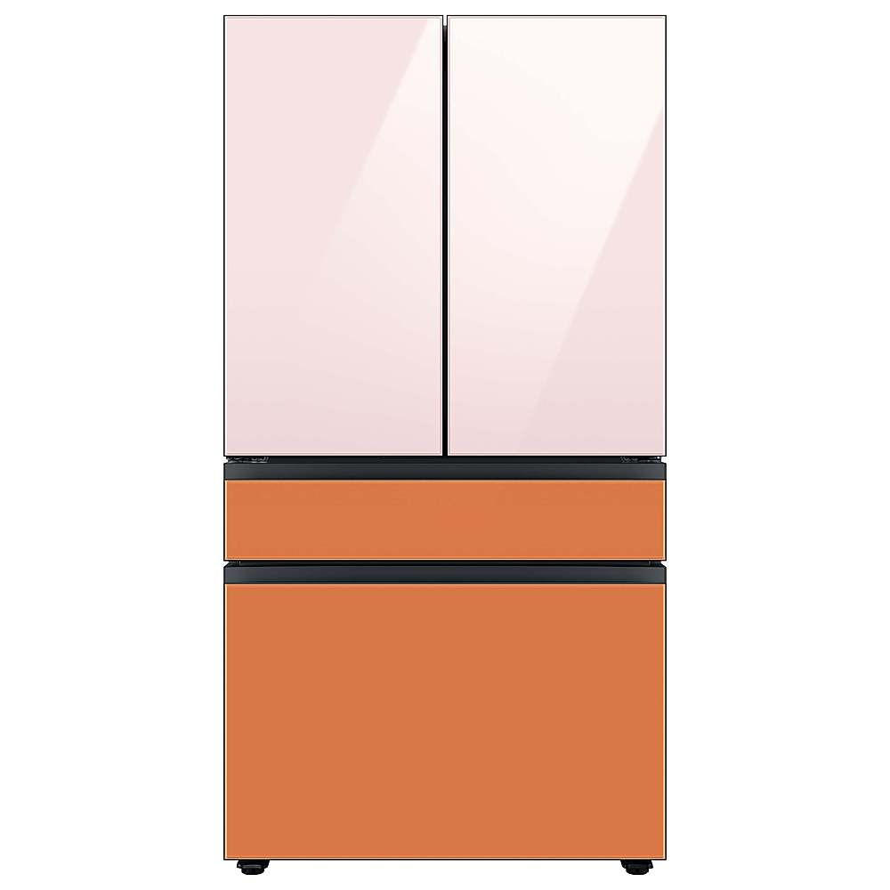 Alt View 22. Samsung - Bespoke 4-Door French Door Refrigerator panel - Bottom Panel - Clementine Glass.