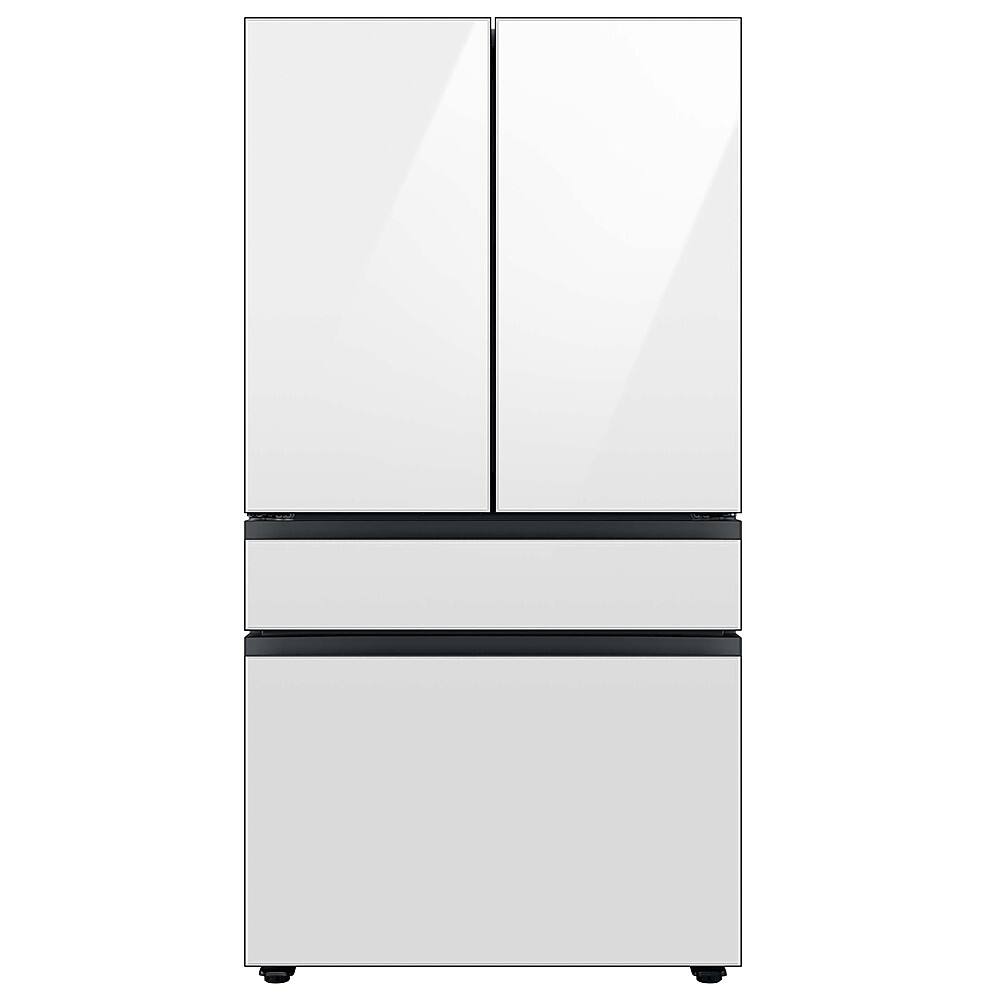 Alt View 11. Samsung - Bespoke 4-Door French Door Refrigerator panel - Bottom Panel - White Glass.