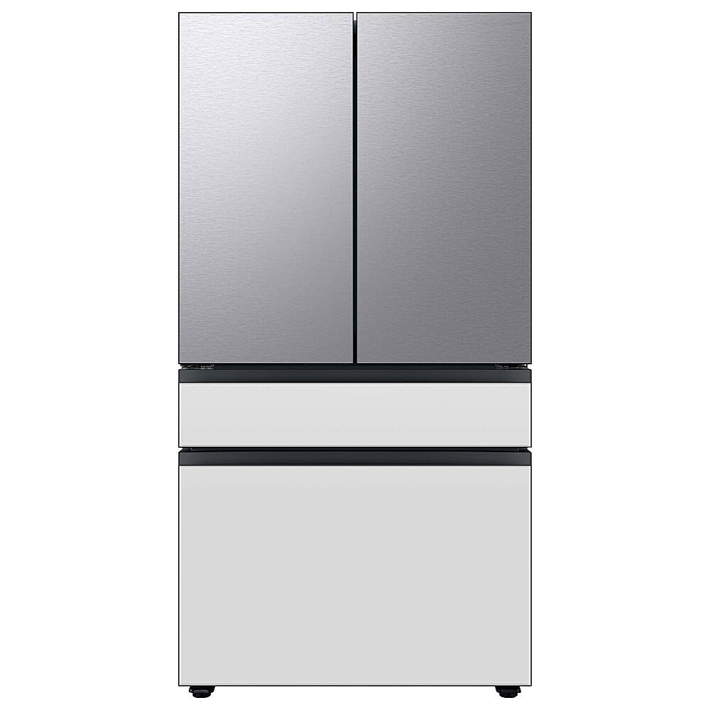 Alt View 12. Samsung - Bespoke 4-Door French Door Refrigerator panel - Bottom Panel - White Glass.