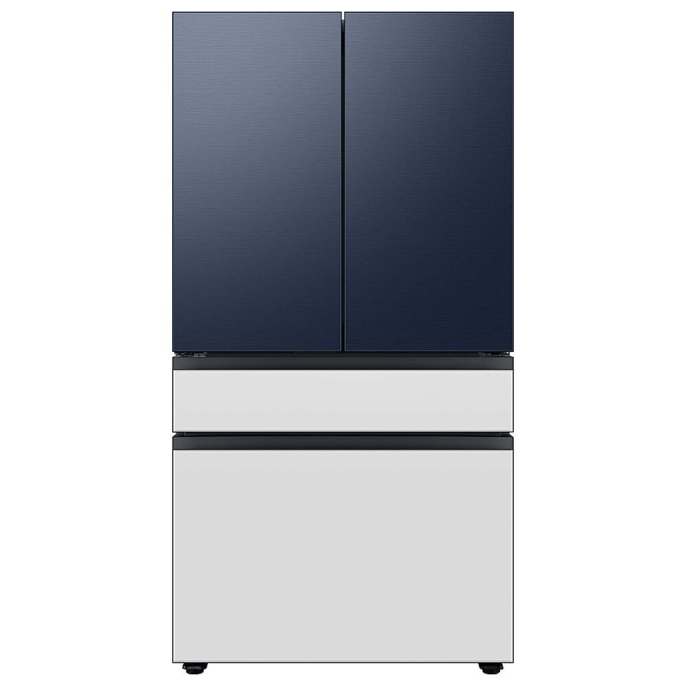Alt View 15. Samsung - Bespoke 4-Door French Door Refrigerator panel - Bottom Panel - White Glass.