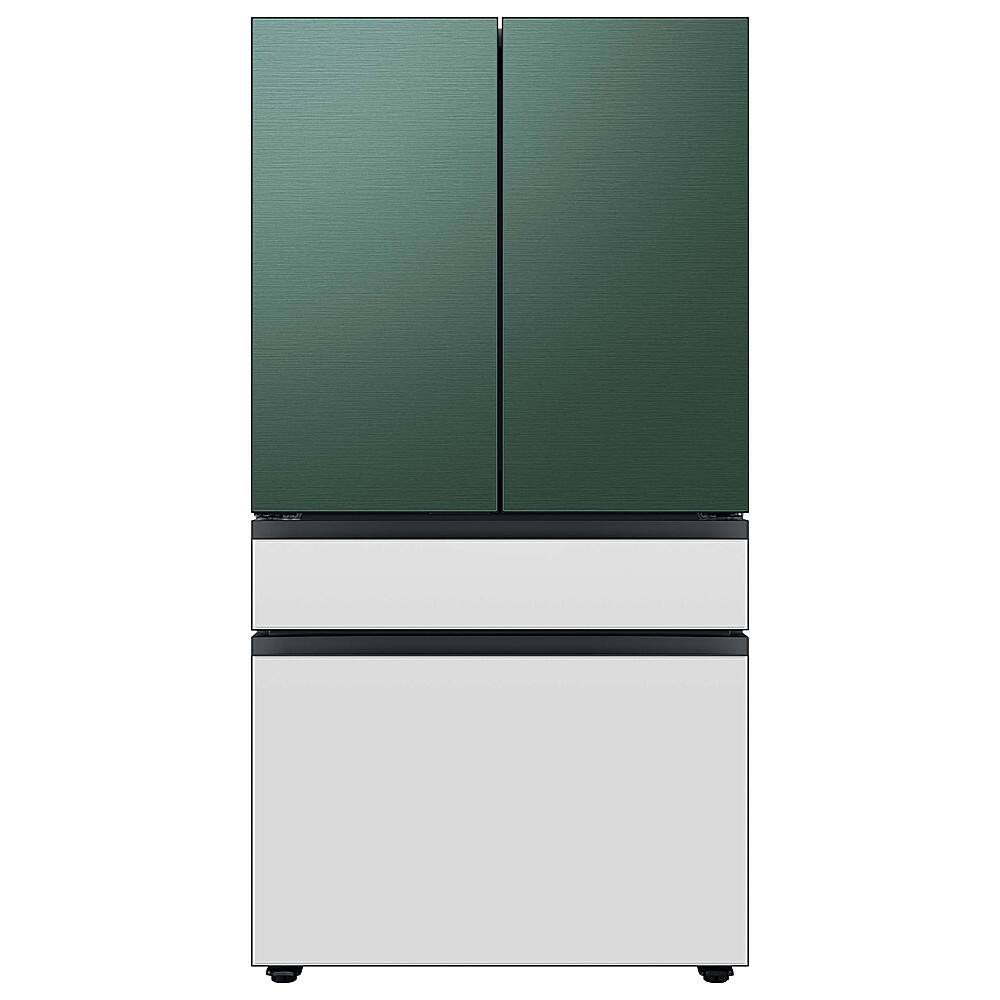 Alt View 16. Samsung - Bespoke 4-Door French Door Refrigerator panel - Bottom Panel - White Glass.