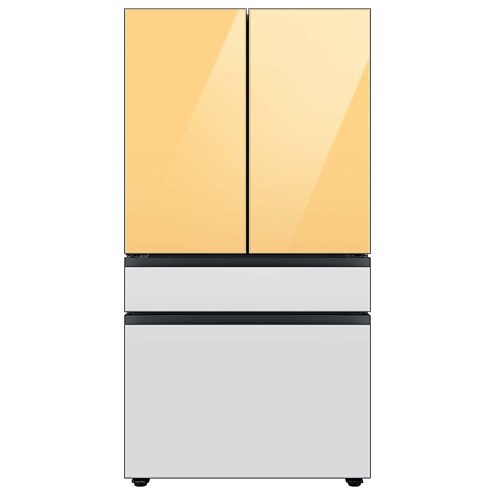 Alt View 20. Samsung - Bespoke 4-Door French Door Refrigerator panel - Bottom Panel - White Glass.