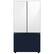 Alt View 11. Samsung - Bespoke 3-Door French Door Refrigerator panel - Bottom Panel - Navy Steel.