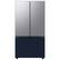 Alt View 12. Samsung - Bespoke 3-Door French Door Refrigerator panel - Bottom Panel - Navy Steel.