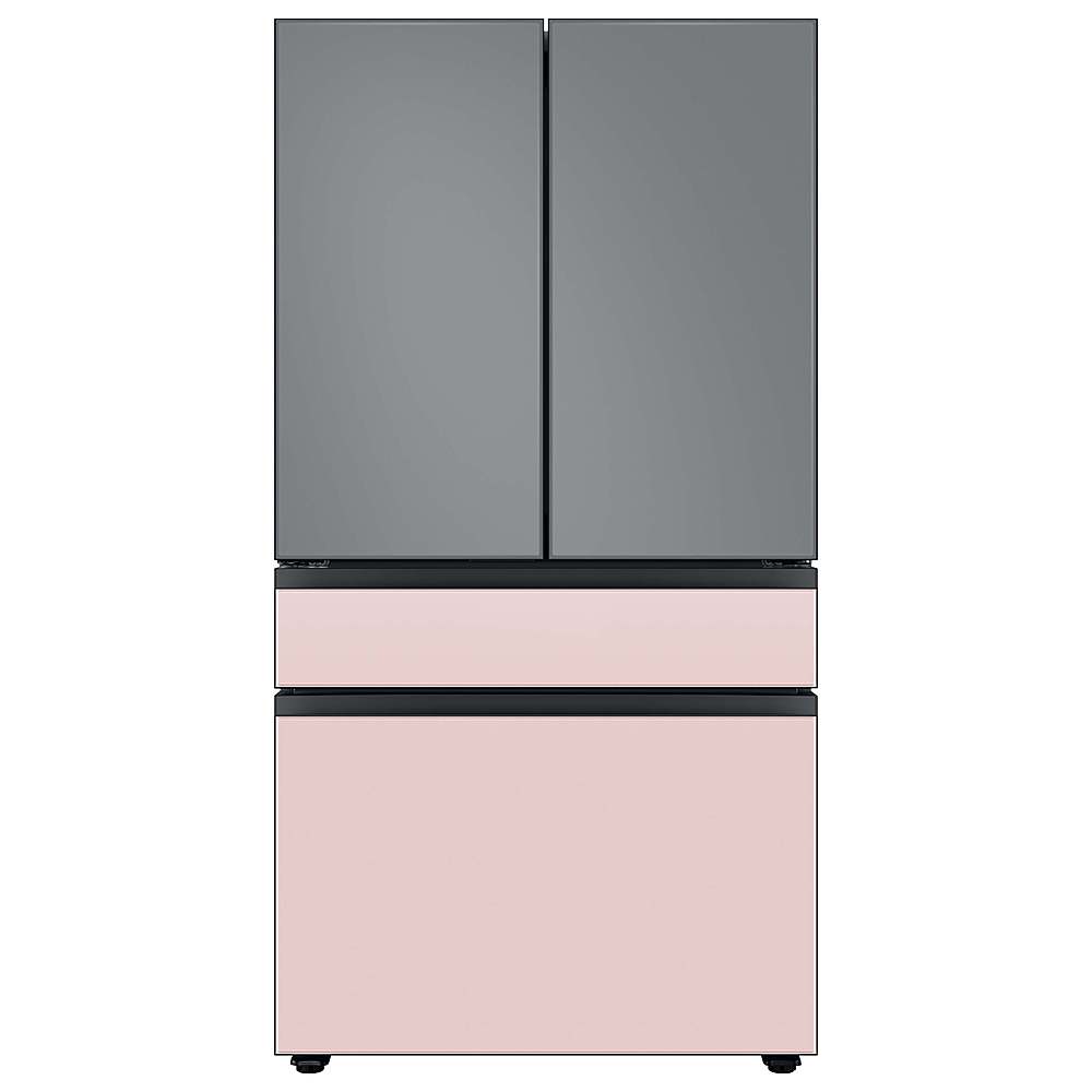 Alt View 13. Samsung - Bespoke 4-Door French Door Refrigerator panel - Bottom Panel - Pink Glass.