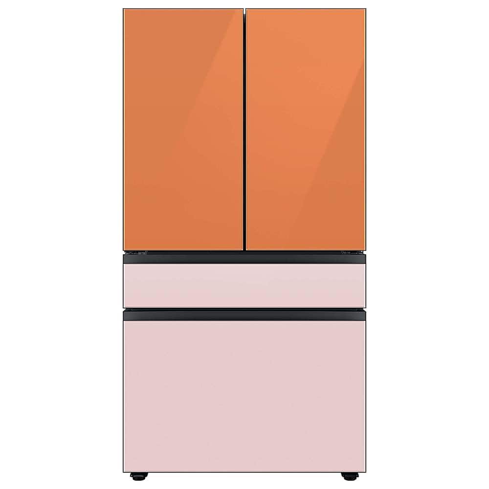 Alt View 20. Samsung - Bespoke 4-Door French Door Refrigerator panel - Bottom Panel - Pink Glass.