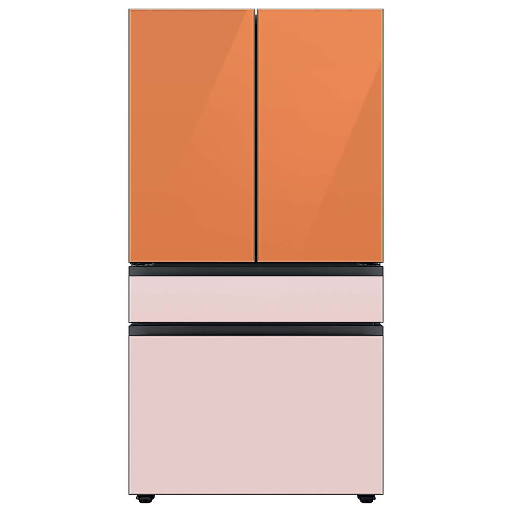 Alt View 20. Samsung - Bespoke 4-Door French Door Refrigerator panel - Bottom Panel - Pink Glass.