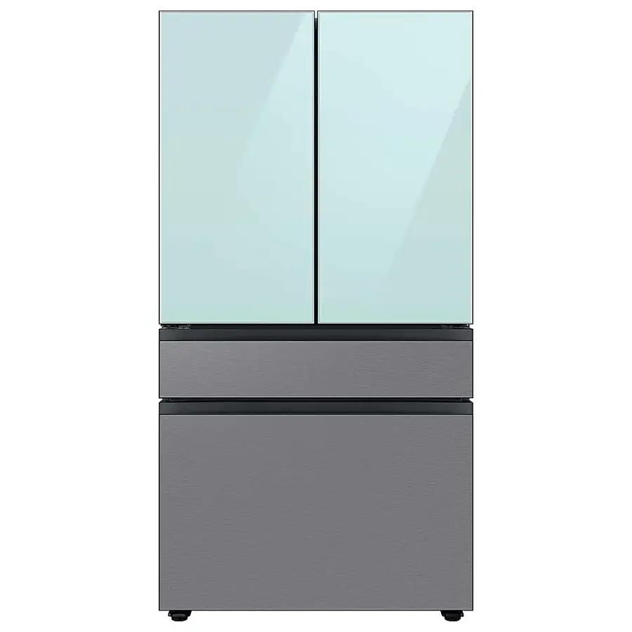 Alt View 18. Samsung - Bespoke 4-Door French Door Refrigerator Panel - Bottom Panel - Stainless Steel.