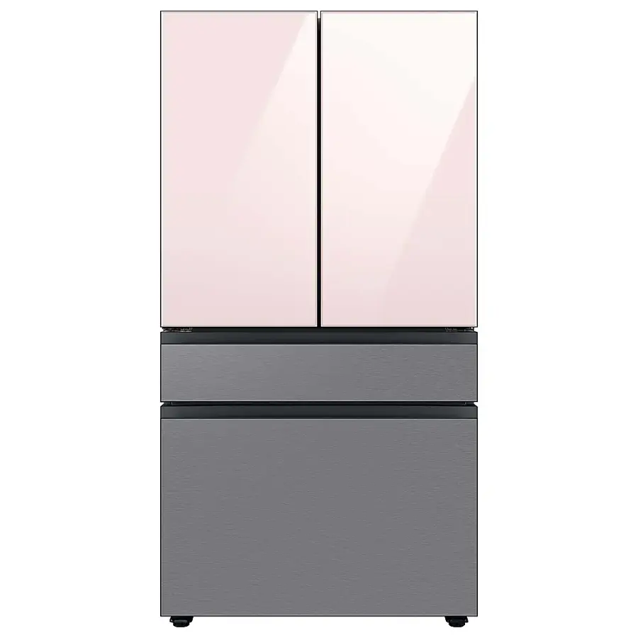 Alt View 21. Samsung - Bespoke 4-Door French Door Refrigerator Panel - Bottom Panel - Stainless Steel.