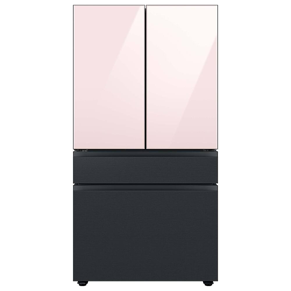 Alt View 13. Samsung - Bespoke 4-Door French Door Refrigerator Panel - Top Panel - Pink Glass.