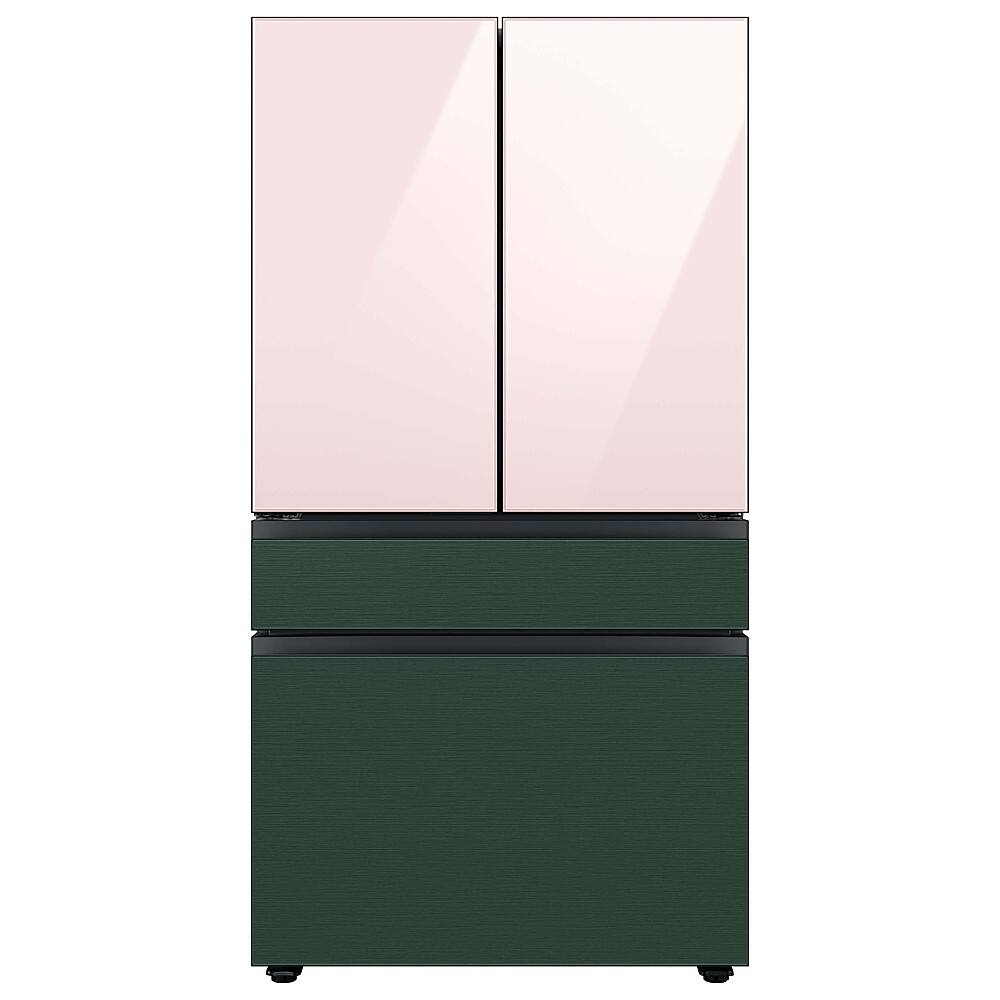 Alt View 14. Samsung - Bespoke 4-Door French Door Refrigerator Panel - Top Panel - Pink Glass.
