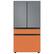 Alt View 13. Samsung - Bespoke 4-Door French Door Refrigerator Panel - Middle Panel - Clementine Glass.