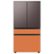 Alt View Zoom 17. Samsung - Bespoke 4-Door French Door Refrigerator Panel - Middle Panel - Clementine Glass.