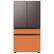 Alt View 17. Samsung - Bespoke 4-Door French Door Refrigerator Panel - Middle Panel - Clementine Glass.
