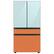 Alt View 18. Samsung - Bespoke 4-Door French Door Refrigerator Panel - Middle Panel - Clementine Glass.