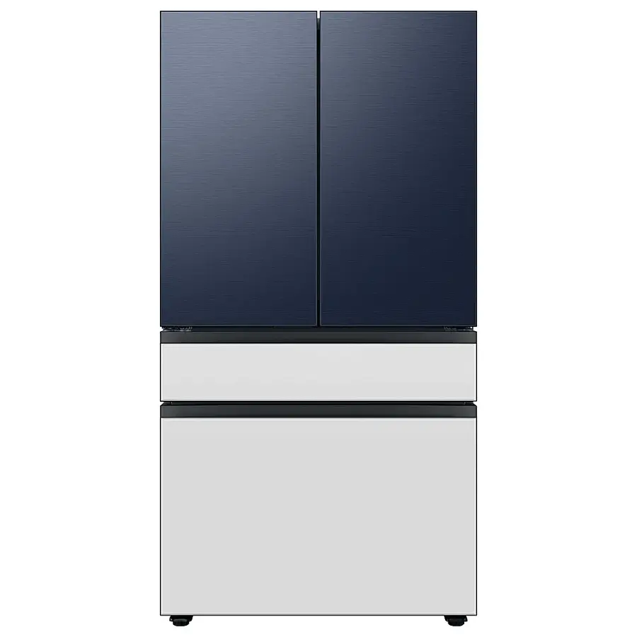 Alt View 16. Samsung - Bespoke 4-Door French Door Refrigerator Panel - Middle Panel - White Glass.