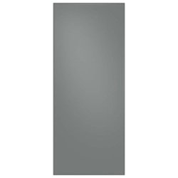 Samsung - Bespoke 3-Door French Door Refrigerator panel - Top Panel - Gray Glass - Front_Zoom