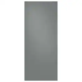 Samsung - Bespoke 3-Door French Door Refrigerator panel - Top Panel - Gray Glass