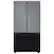 Alt View 14. Samsung - Bespoke 3-Door French Door Refrigerator panel - Top Panel - Gray Glass.