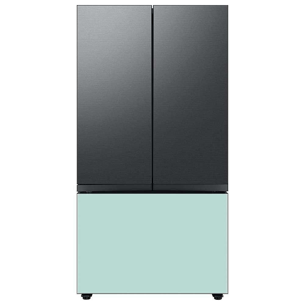 Alt View 13. Samsung - Bespoke 3-Door French Door Refrigerator panel - Bottom Panel - Morning Blue Glass.