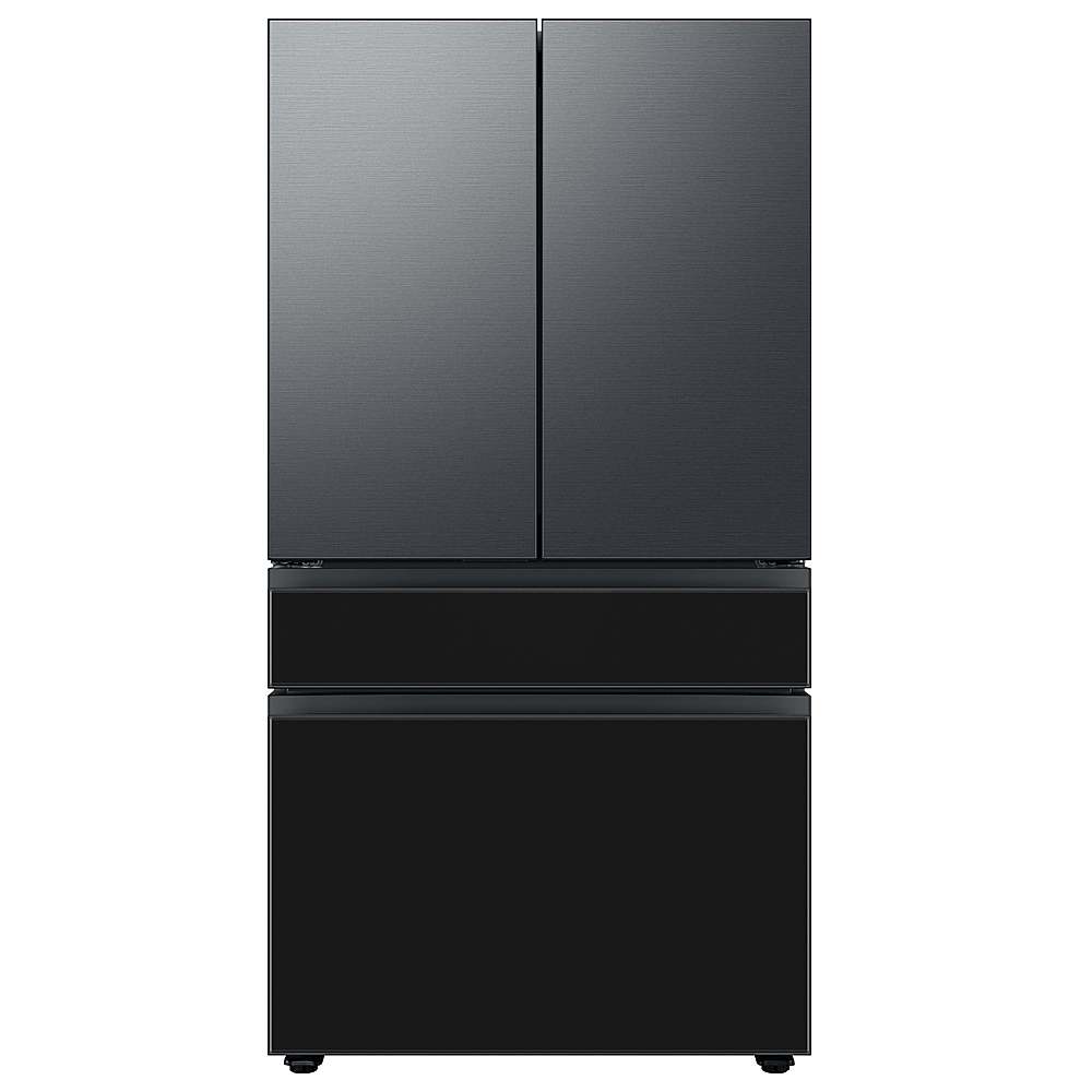 Alt View 13. Samsung - Bespoke 4-Door French Door Refrigerator Panel - Middle Panel - Charcoal Glass.