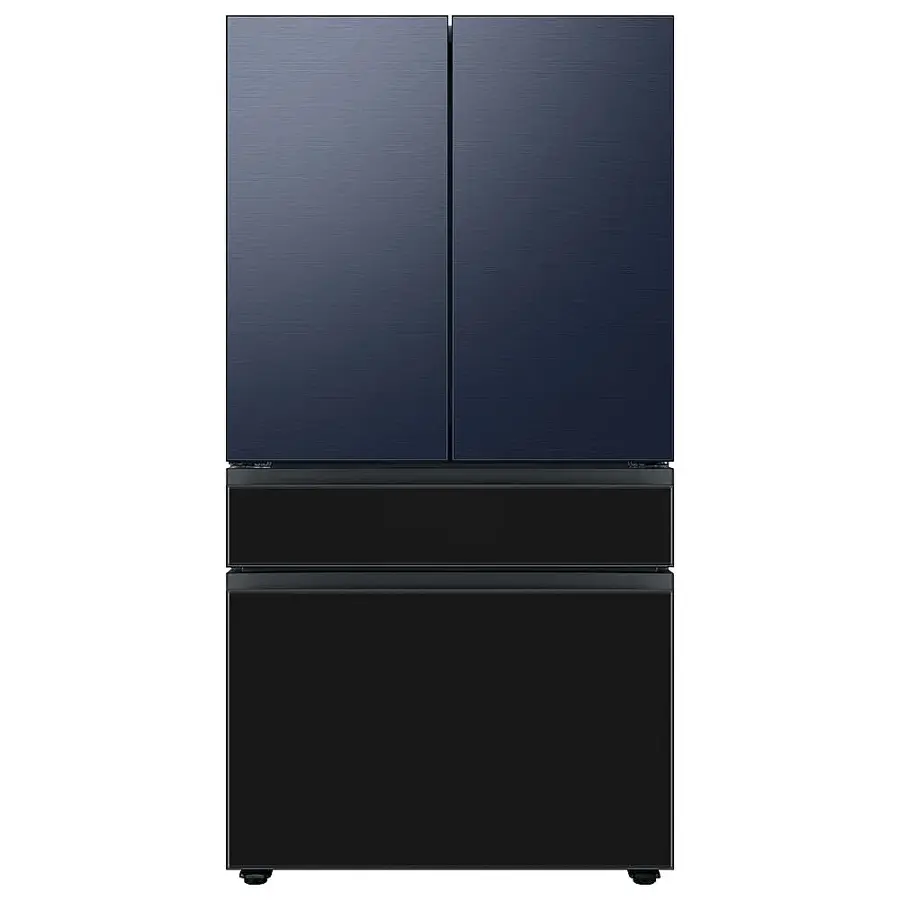 Alt View 15. Samsung - Bespoke 4-Door French Door Refrigerator Panel - Middle Panel - Charcoal Glass.