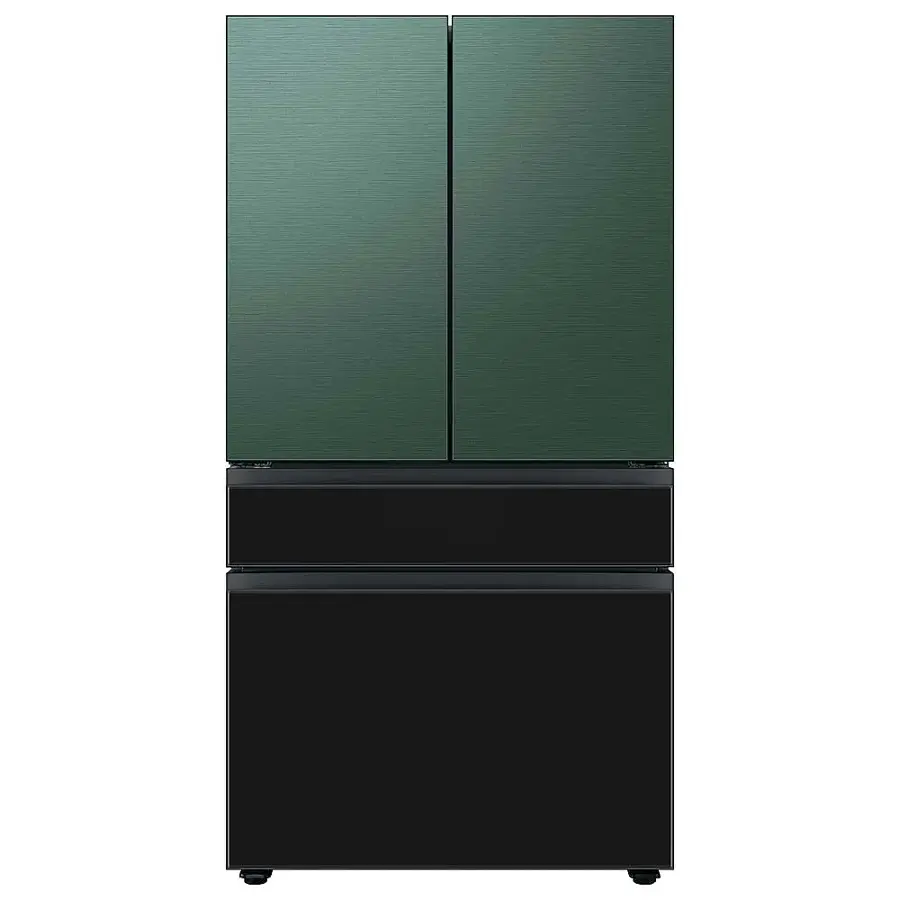 Alt View 16. Samsung - Bespoke 4-Door French Door Refrigerator Panel - Middle Panel - Charcoal Glass.