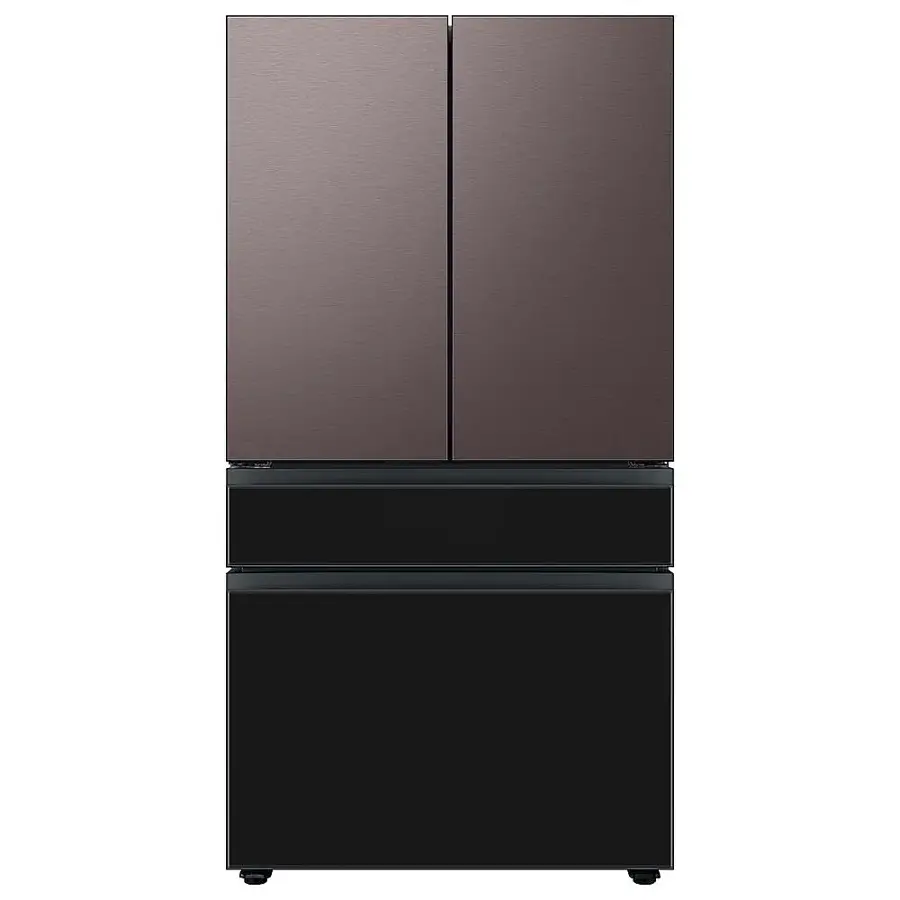Alt View 17. Samsung - Bespoke 4-Door French Door Refrigerator Panel - Middle Panel - Charcoal Glass.