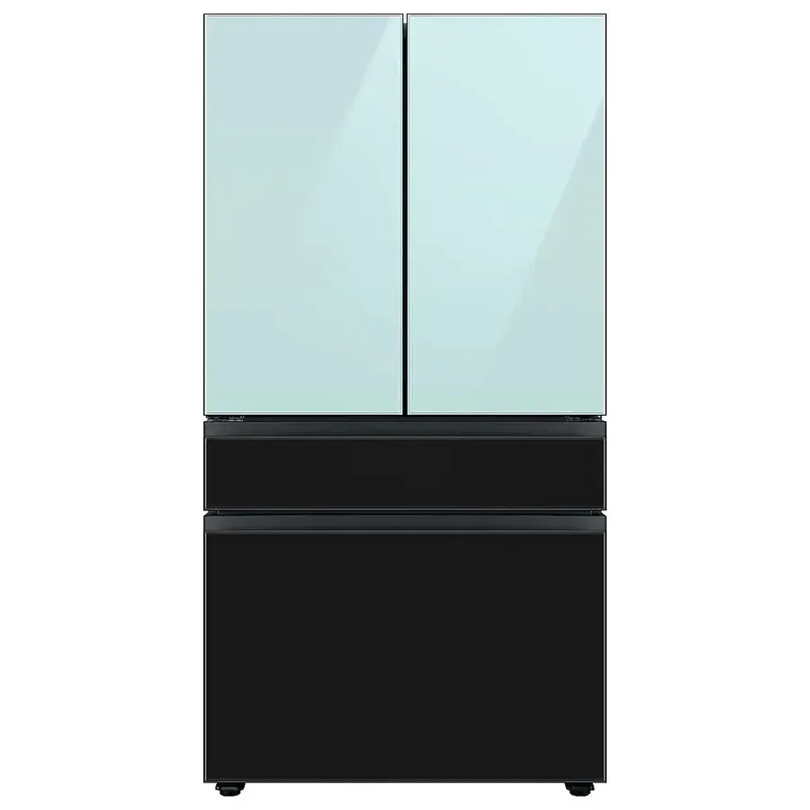 Alt View 18. Samsung - Bespoke 4-Door French Door Refrigerator Panel - Middle Panel - Charcoal Glass.